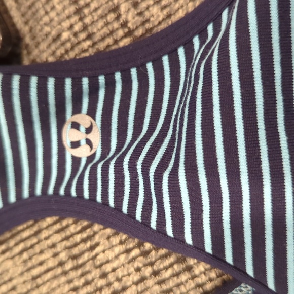 Lululemon Cool Racerback Hyper Stripe Blue Moon / Inkwell - Picture 8 of 9